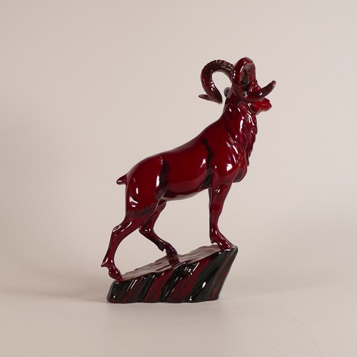 564 - Royal Doulton Flambe model of Hebei Goat BA36 from the Burslem Artwares, height 26cm, limited editio... 