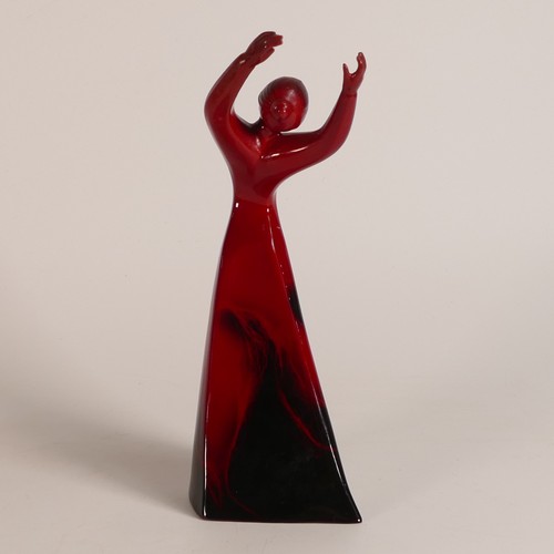 594 - Royal Doulton, Flambe prototype figure Awakening. Marked 'Property of Royal Doulton Not Produced for... 