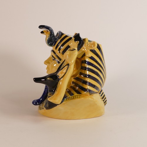 633 - Royal Doulton large prototype character jug The Pharaoh D7028 in yellow/blue colourway.