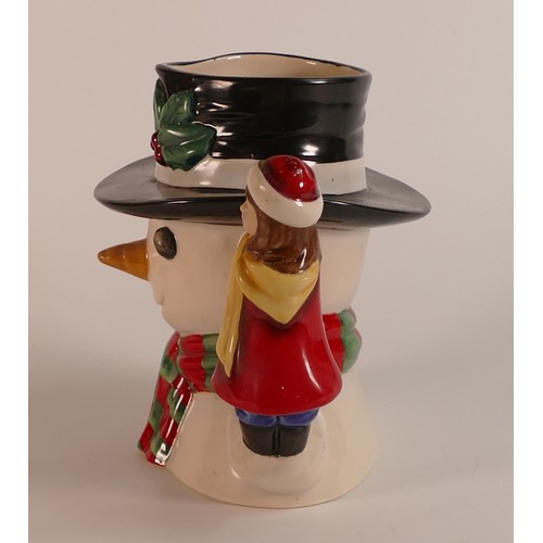 638 - Royal Doulton, large character jug Snowman HN7241