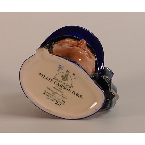 649 - Royal Doulton, small character jug Willie Carson O.B.E D7111