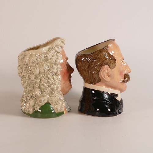 663 - Royal Doulton, large character 'Composer Series' jugs includes Johann Strauss II D7097, Mozart D7031... 