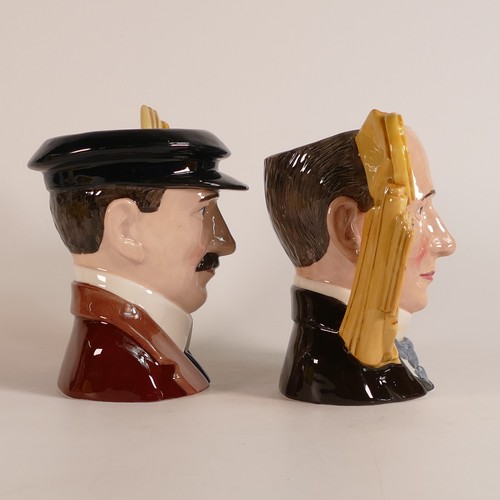 668 - Two Royal Doulton large character jugs The Wright Brothers: Comprising Wilbur Wright D7179 Limited e... 