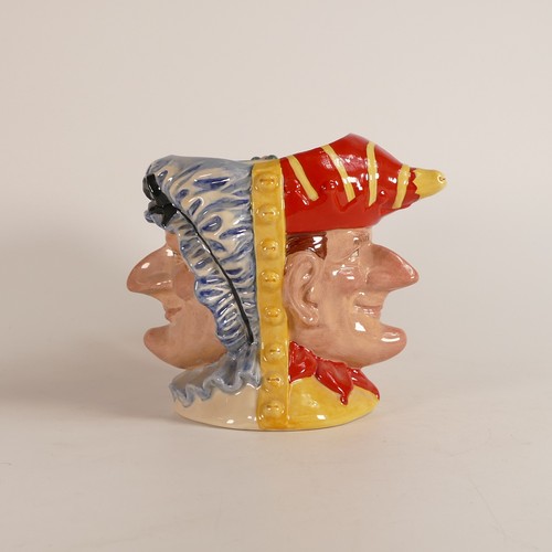 695 - Royal Doulton large double sided character jug Punch & Judy D6946, limited edition No.465 of 2500, w... 