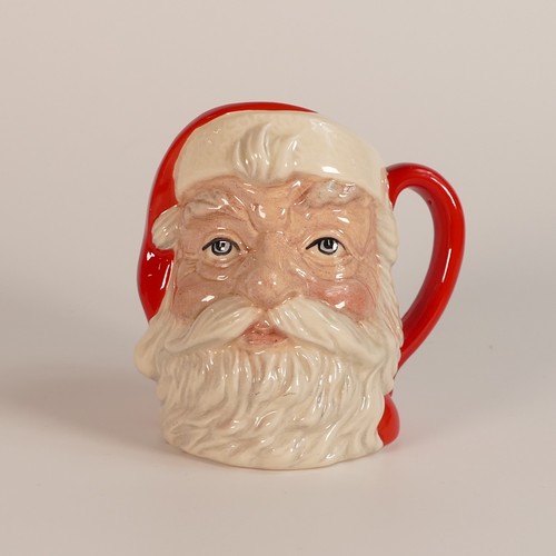 716 - Royal Doulton, two small character jugs Santa Claus 6964 and Santa Claus D6705, with one original bo... 