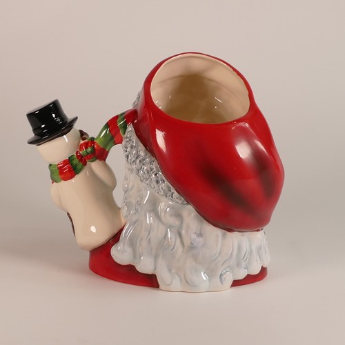 718 - Royal Doulton, large character jug Santa with Snowman D7238. Limited edition number 294 of 500. In o... 