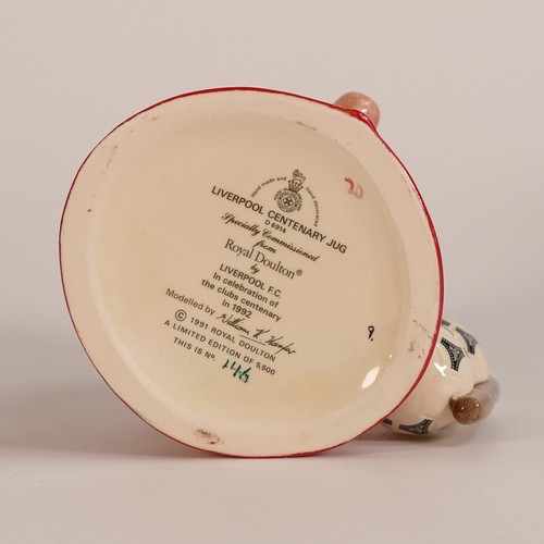 735 - Royal Doulton intermediate size character jug Liverpool Centenary fug D6914, limited edition No.146 ... 