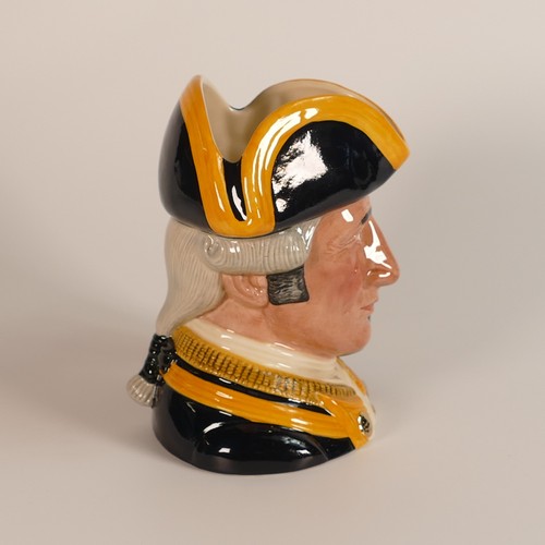 739 - Royal Doulton large character jug Capt. James Cook D7077, limited edition No.22 of 2500, with box an... 