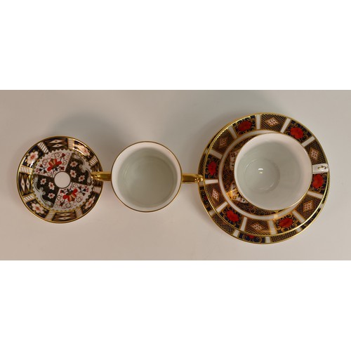 759 - Royal Crown Derby bone China Imari 1128 trio, Imari Loving Cup1128 and also a Pin Tray in Pattern 24... 