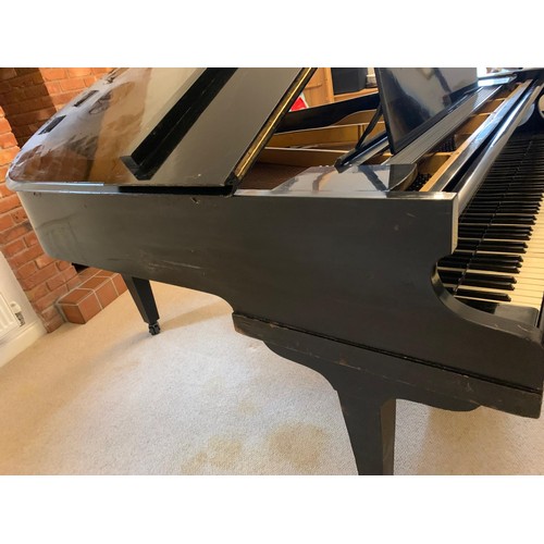 801 - Challen of London, Grand Piano dated between 1931-40. Piano Serial Reference Number 48496. Ebony bla... 