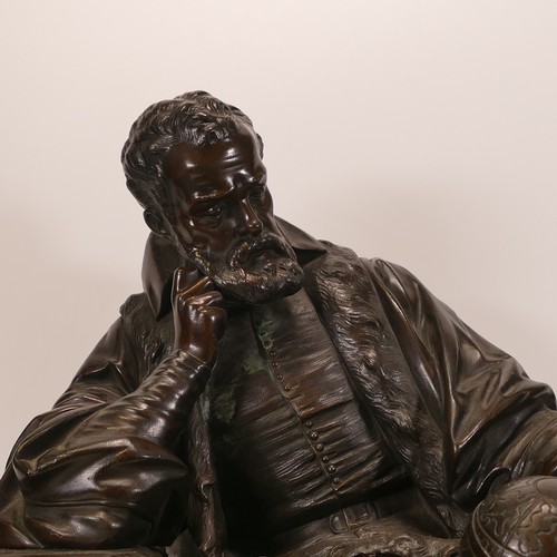 857 - Exceptional late 19th century Bronze sculpture of Gerardus Mercator (1512-1594), famed Flemish geogr... 