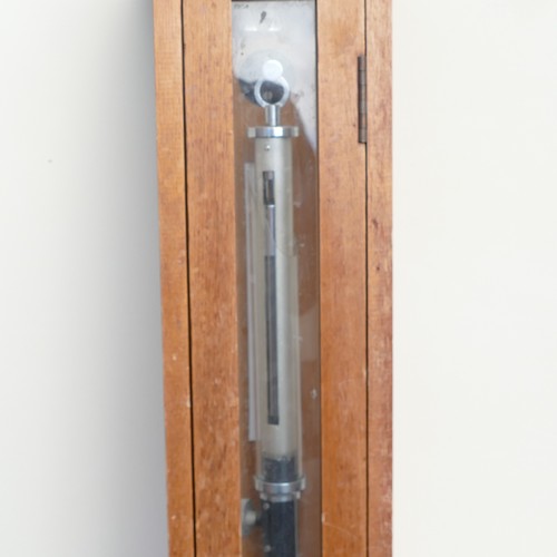 858 - Griffin & George Limited, early 20th century cased scientific stick Barometer. Original makers plaqu... 