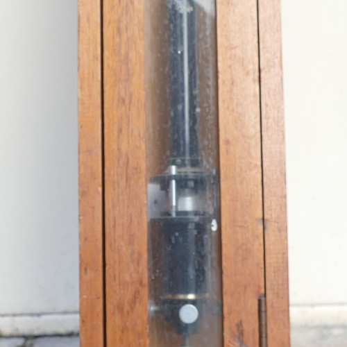 858 - Griffin & George Limited, early 20th century cased scientific stick Barometer. Original makers plaqu... 