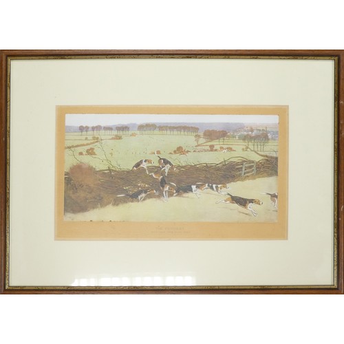 947 - Cecil ALDIN (1870-1935), five hunting prints comprising 'The Meynell Hunt - Away from Ash Gorse, Sut... 