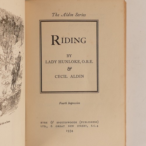 994 - Cecil ALDIN (1870-1935), 'Riding' by Lady Humloke', publ. Eyre & Spottiswoode; 'Smugglers Gallow's' ... 