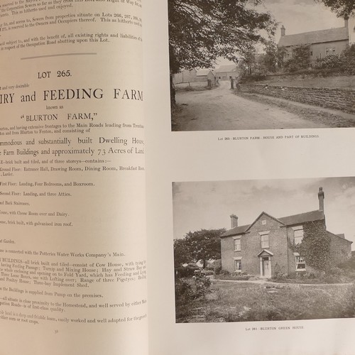 1011 - Two Trentham Estates Staffordshire Vol. 1 & 2 dated 1919 from the estate of the Duke of Sutherland t... 