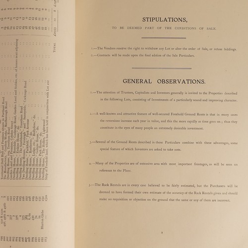 1011 - Two Trentham Estates Staffordshire Vol. 1 & 2 dated 1919 from the estate of the Duke of Sutherland t... 