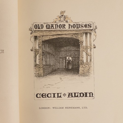 1014 - Cecil ALDIN (1870-1935), Four Hardback Books includes 'Old Inns' 1921; 'Old Manor Houses'; Both publ... 