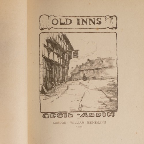 1014 - Cecil ALDIN (1870-1935), Four Hardback Books includes 'Old Inns' 1921; 'Old Manor Houses'; Both publ... 