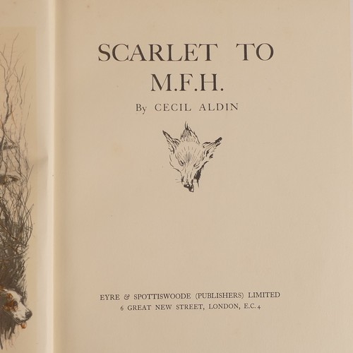 1015 - Cecil ALDIN (1870-1935), 'The Cecil Aldin Book', 1932; 'Rat-Catcher To Scarlet'; 'Scarlet To M.F.H.'... 