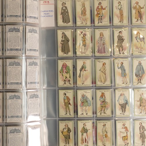 1029 - Cigarette cards x 25 sets - includes boats, planes, castles, butterflies etc., large size cards, set... 