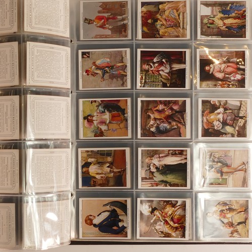 1030 - Cigarette cards x 18 sets - includes fish, Royalty, cricket, film stars, boats etc., large size card... 