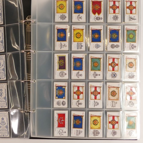 1031 - Cigarette cards x 24 sets - includes planes, badges, medals, cricket, birds etc., large size cards, ... 