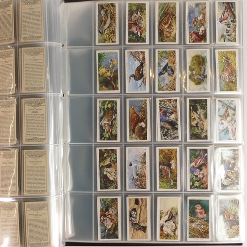 1031 - Cigarette cards x 24 sets - includes planes, badges, medals, cricket, birds etc., large size cards, ... 