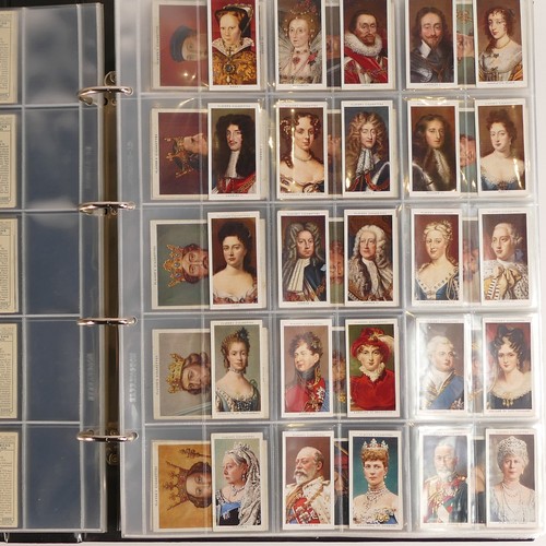 1032 - Cigarette cards x 32 sets - includes ducks, kings, actors, flags, fish, birds, animals etc., large s... 