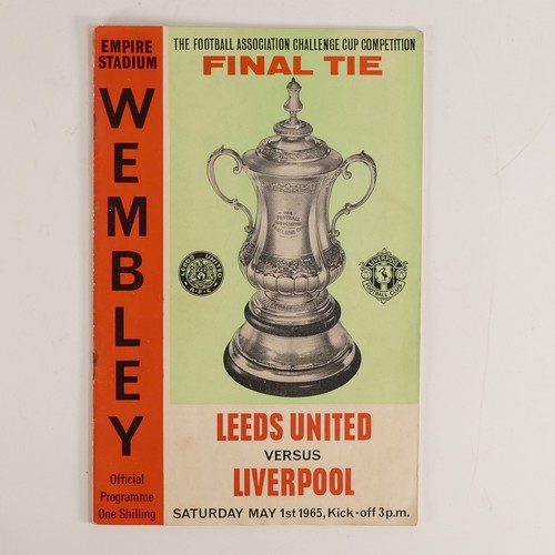 1036 - 16 x mainly Finals of Liverpool football programmes, including L'pool v Leeds United cup final Wembl... 