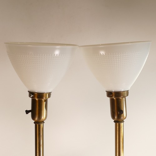 1043 - Tommi Parzinger (German, 1903-1981) Pair of 'Europa' and 'Rhea' lamps. Mid-century, of glass, marble... 