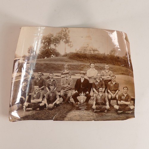 1059 - A collection of photographs c1905, including 1st B The Kings regt. Rangoon 2nd Team Football team, w... 