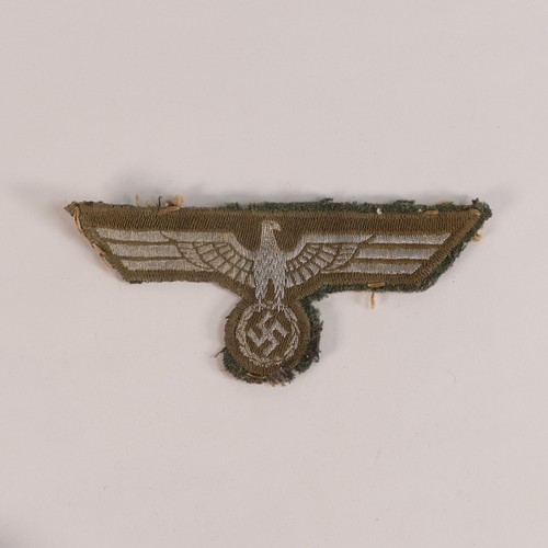 1063 - WWII Badges: German Hitler Jungend 1939 Badge, Saarlautern W. Redo. together with a Kriegsmarine Coa... 