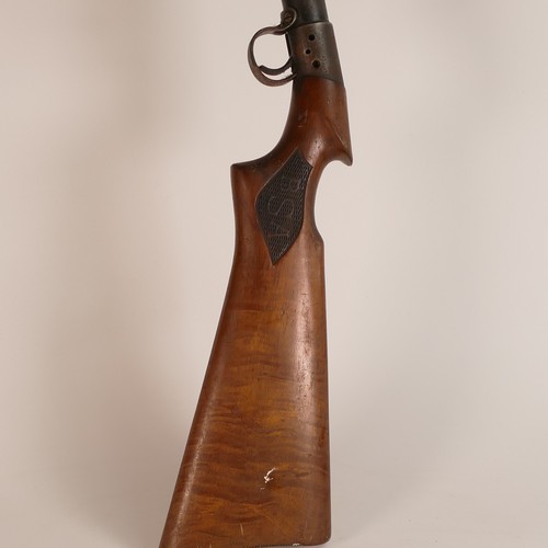 1074 - BSA Birmingham Small Arms, early 20th century under barrel lever air rifle with top loading port. S5... 