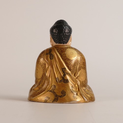 1096 - Early Shōwa period (1926–1989) seated figure of Buddha in meditation. Four character 'Satsuma' mark ... 