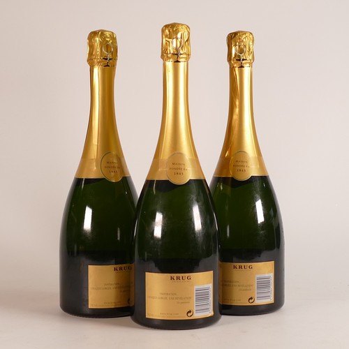 1119 - Three bottles of Krug Grande Cuvee Brut NV Champagne, 12% Vol 750ml. (3)