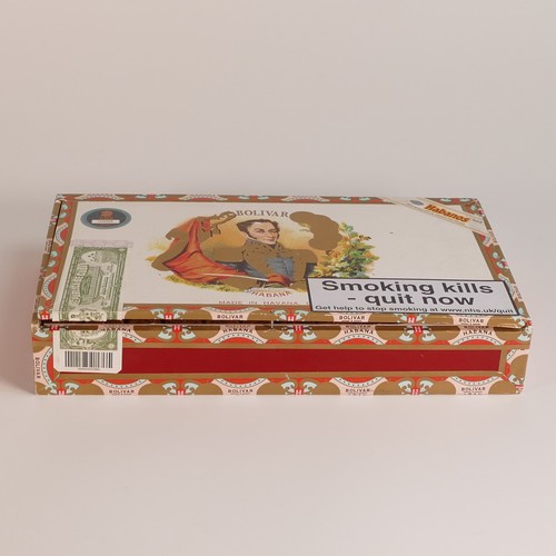 1153 - One box containing 25 x BOLIVAR BELICOSOS FINOS Cigars (52 ring gauge x 140mm length) the box has be... 