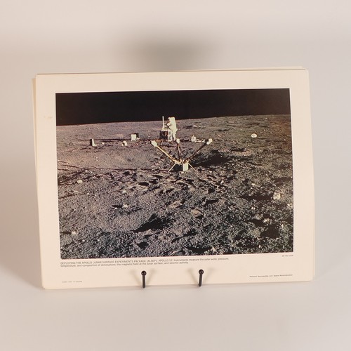 1167 - Nasa picture set no. 6 of the Apollo 12 Landing on the Moon, a signed picture of Edwin E. Aldrin Jr ... 