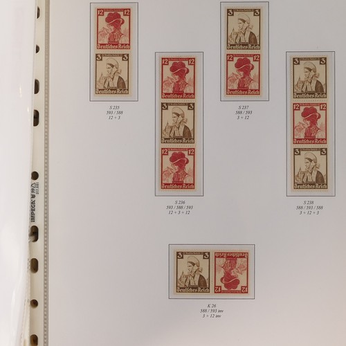 1175 - Hitlers Third Reich - WWII collection of stamps & stamps from booklets, largely 1933 - 1945 period h... 