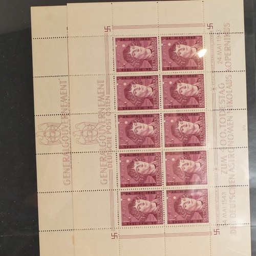 1176 - 3 x Albums of German WWII period - stamps with overprints, 1 album only containing a few stamps / se... 