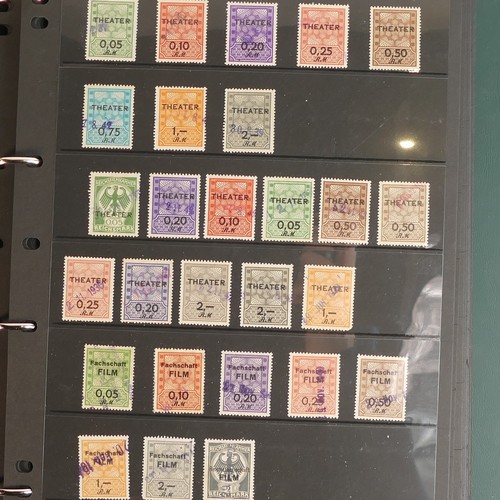 1176 - 3 x Albums of German WWII period - stamps with overprints, 1 album only containing a few stamps / se... 