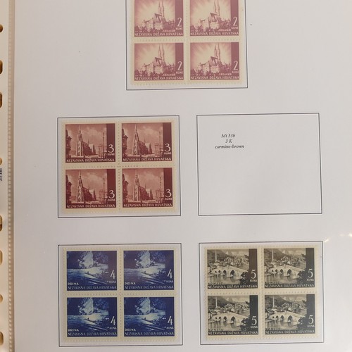 1179 - 3 x Albums of stamps from Croatia WWII period mainly MNH 1941 - 1943 - Includes postal history. Part... 