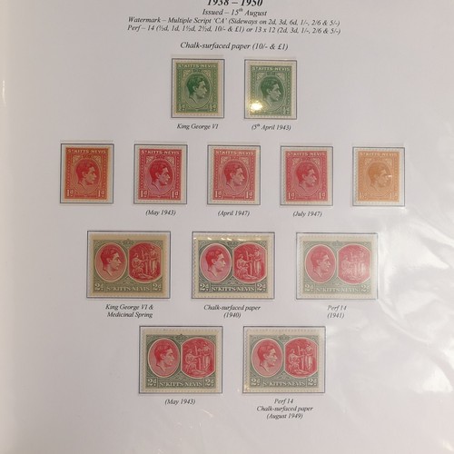 1180 - 3 x albums of George VI mint (mounted and unmounted) Commonwealth stamps - Album 1 Aden - Falkland I... 