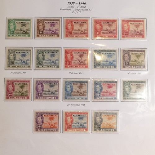 1180 - 3 x albums of George VI mint (mounted and unmounted) Commonwealth stamps - Album 1 Aden - Falkland I... 