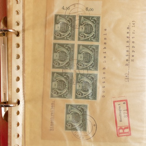 1183 - 11 albums of post 1930's & WWII period covers / postmarks, as per photographs.  Dozens of items.