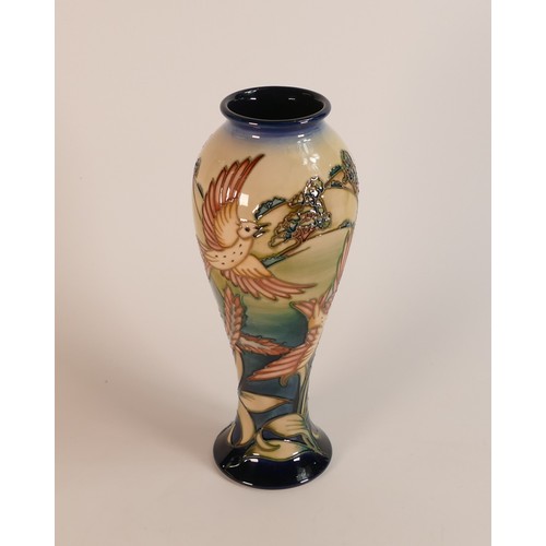 1205 - Moorcroft, baluster vase in the Lark Ascending design 323 of 350. Design by Phillip Gibson. Height: ... 