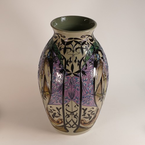 1222 - Moorcroft Prestige Spring Vase 73/18 H:46cm No.1 Signed by Designer Nicola Slaney. RRP:£4915