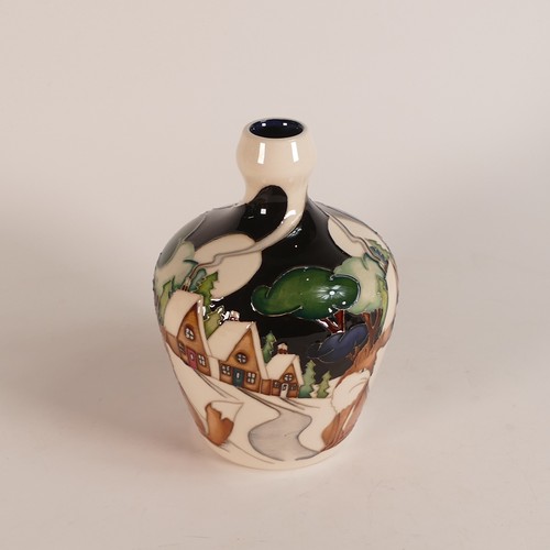 1240 - Moorcroft Fox Watch vase 144/6 H:16cm Designer Nicola Slaney RRP:£560