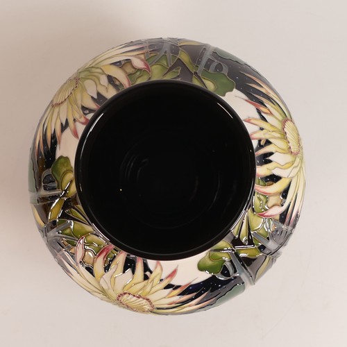 1244 - Moorcroft Brazilian Moonflower vase  35/7 H:15.5cm Limited edition 24/25 signed by designer Vicky Lo... 