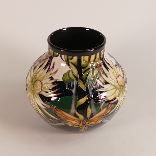 1244 - Moorcroft Brazilian Moonflower vase  35/7 H:15.5cm Limited edition 24/25 signed by designer Vicky Lo... 